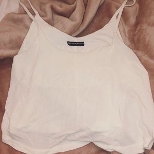cropped brandy melville tank white